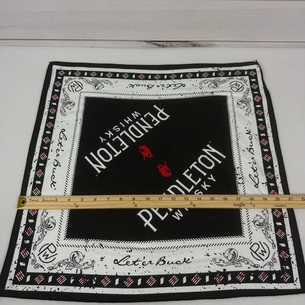 Pendleton Whisky Bandana Scarf‎ Square Logo Print